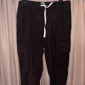 Earthbound corduroy cargo jogger pants
